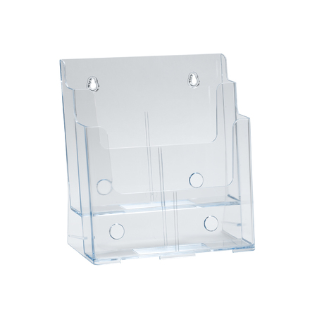 AZAR DISPLAYS Two-Tier Two-Pocket Letter Sized Brochure Holder 252380